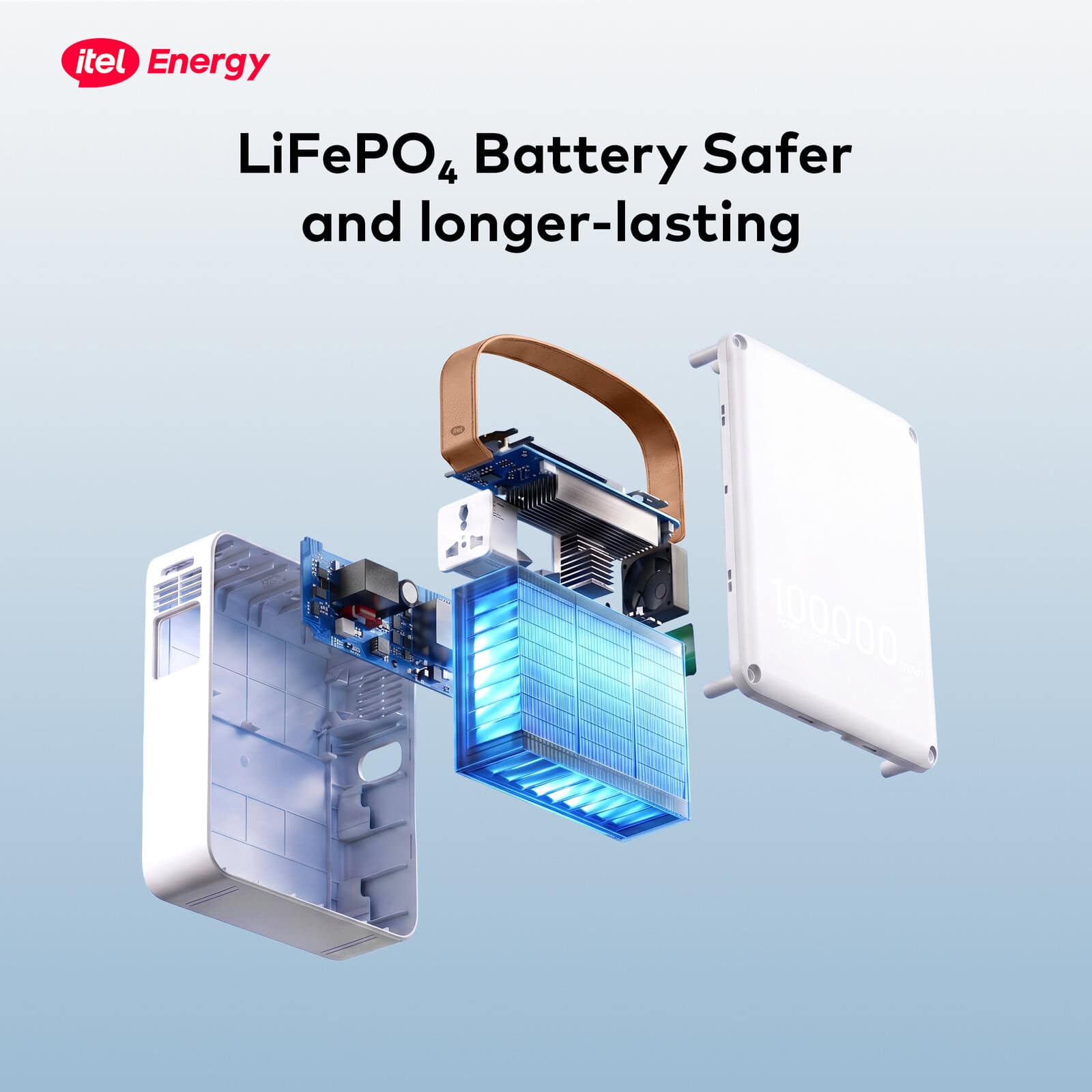 itel Power Go Pro 320Wh Portable Power Station (IESS-320ACT) | 200W AC Output, LiFePO4 Battery & 100W Solar Charging - Image 5